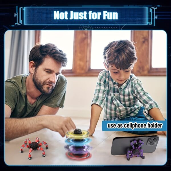10/15pcs Random Fidget Spinners, DIY Deformable Robot Fingertip Toys, Decompression Spinner, Deformable Creative Mechanical Gyro Toys, Party Supplies - Image 8