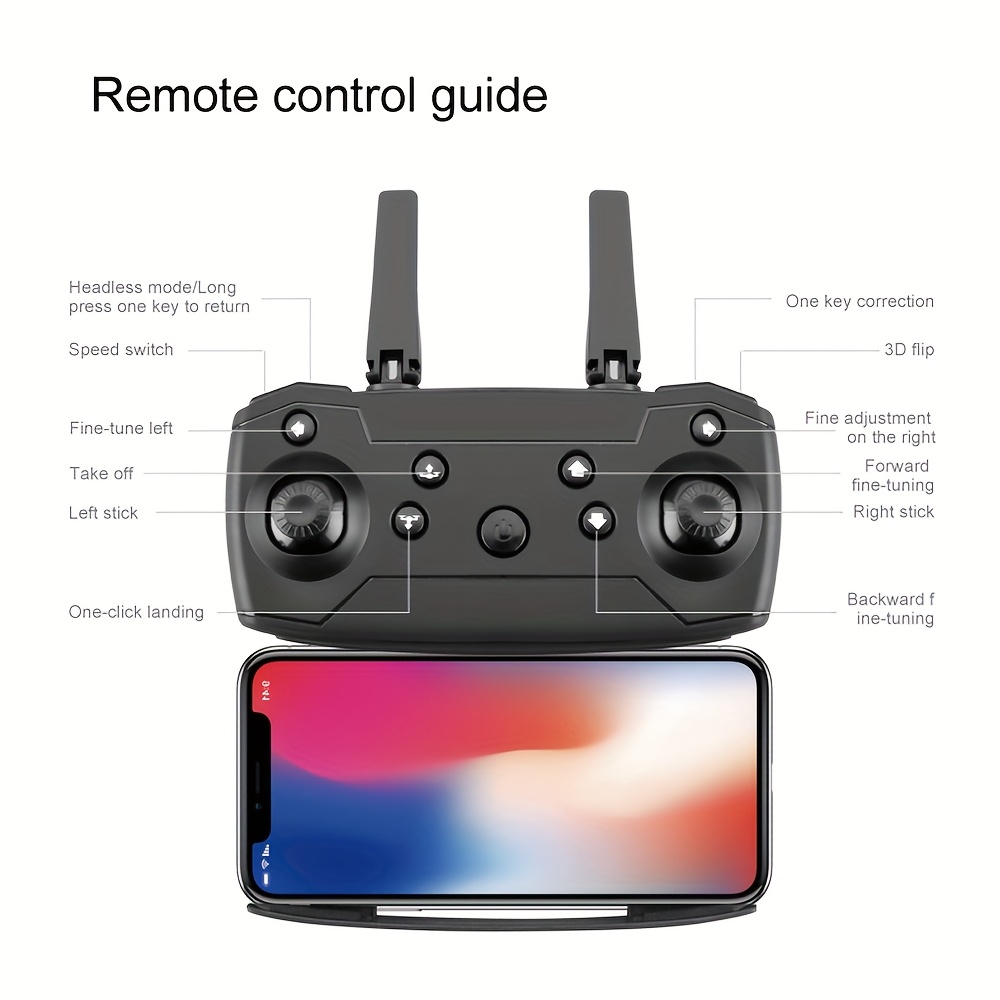 E88 E99 Foldable 1080P Drone, Equipped with Single/Dual/Three Cameras, Height Control, Optical Flow Positioning, Application Control And Obstacle Avoidance - Holiday Gift - Image 8
