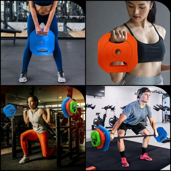 Adjustable Barbell Weight Set, Adjustable Free Weights for Home And Gym Workout, 40LB, Black - Image 5