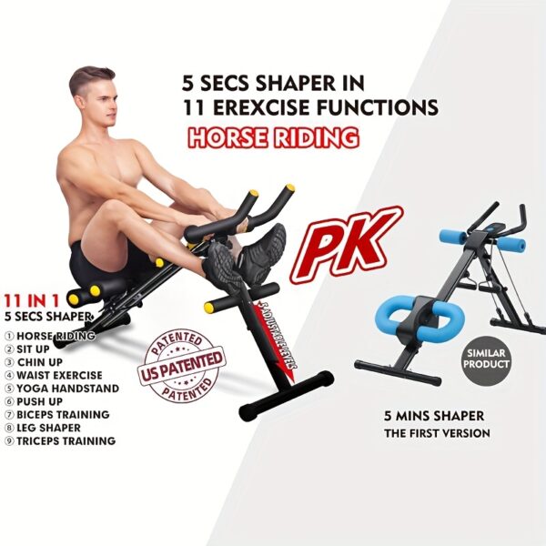 [Ab Trainer] Height Adjustable Ab Machine | Foldable Ab Workout Equipment For Home Gym, Ab Trainer Exercise Equipment For Abdominal Exercise And Strength Training - Image 5