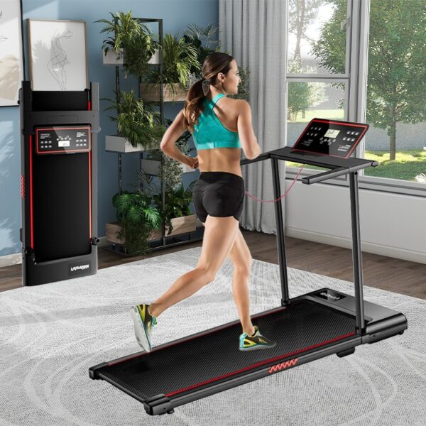[Portable Walking Treadmill] Portable Walking Treadmill, 1pc, 300 Lb Capacity, Under Desk Treadmill Walking Pad With Handle Bar - Small Footprint, Household Treadmill, No Assembly Required - Image 3