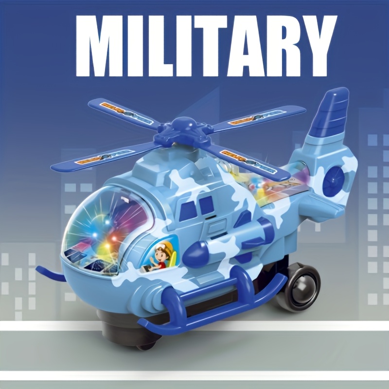 Electric Helicopter Toy for Youngsters with Lights and Music, 360° Rotation, Durable Plastic, Suitable for Boys and Girls, Ideal for Holidays and Playtime - Image 5