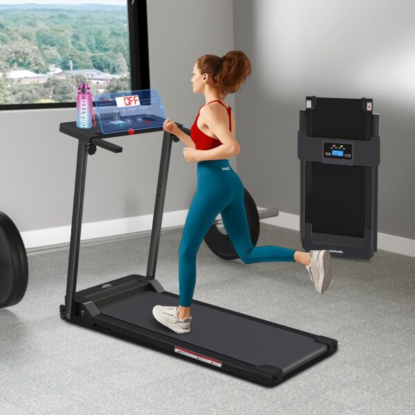[Portable Walking Treadmill] Portable Walking Treadmill, 1pc, 300 Lb Capacity, Under Desk Treadmill Walking Pad With Handle Bar - Small Footprint, Household Treadmill, No Assembly Required