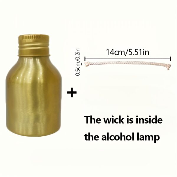 [Portable Burner] Mini Metal Portable Alcohol Burner | No-Battery Needed, Ideal for Outdoor Camping, Hiking & Lab Use, Durable - Image 3