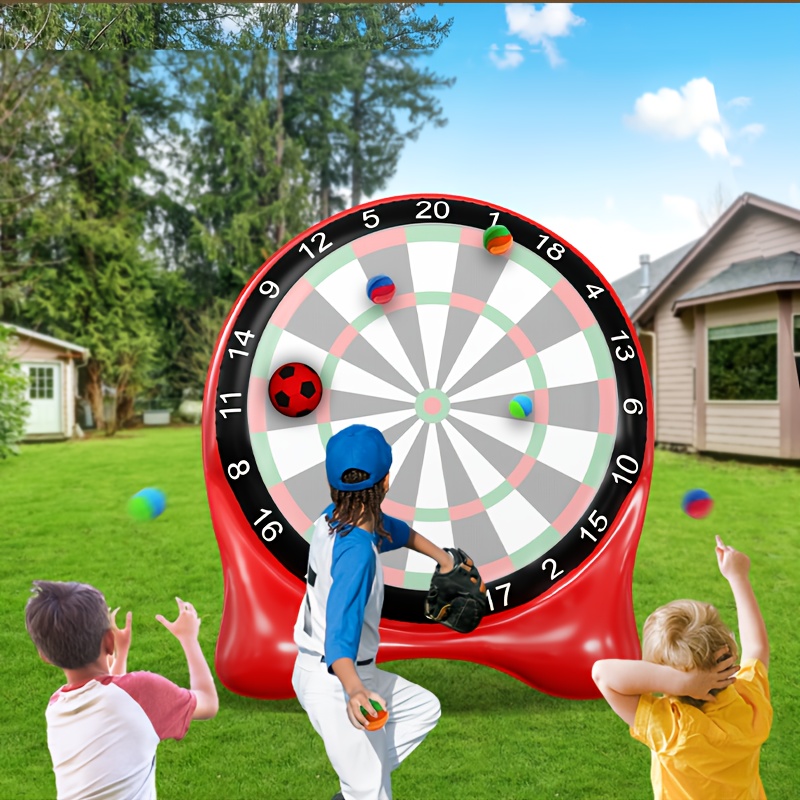 Inflatable Soccer Dart Board, Giant Kick Darts, Indoor Outdoor Lawn Yard Games for Kids Adults Family, Big Jumbo Carnival Games for Party | 6ft Dart Boards with Pump - Image 9