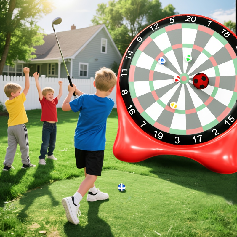 Inflatable Soccer Dart Board, Giant Kick Darts, Indoor Outdoor Lawn Yard Games for Kids Adults Family, Big Jumbo Carnival Games for Party | 6ft Dart Boards with Pump - Image 10