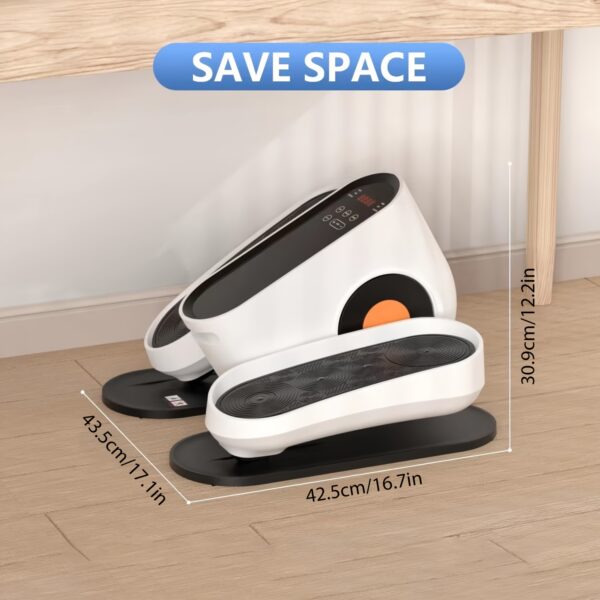 13-Speed Under-Desk Elliptical Trainer - Quiet Portable Electric Pedal Exerciser for Seniors with Adjustable Resistance Levels, Ergonomic Design & Durable Construction, US Plug, Senior Fitness Equipment, Compact Design, Sturdy Construction - Image 2