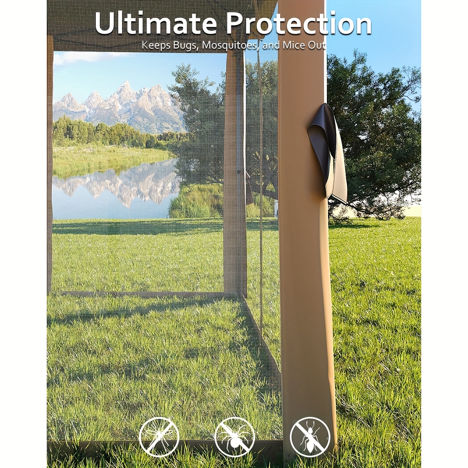 11x11ft Pop Up Gazebo Tent With Mosquito Netting, Outdoor Canopy Shelter Easy Setup, Water & UV Resistant - Khaki - Image 8