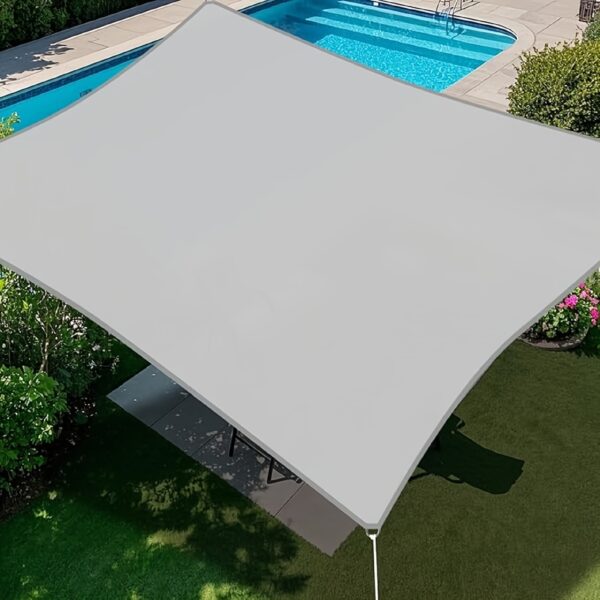 [Rectangular Sun Sail] 1pc Heavy-Duty Rectangular Sun Sail for Outdoor Patio, Garden - UV Protection, Easy Installation, Large Coverage, Modern Design - Image 11