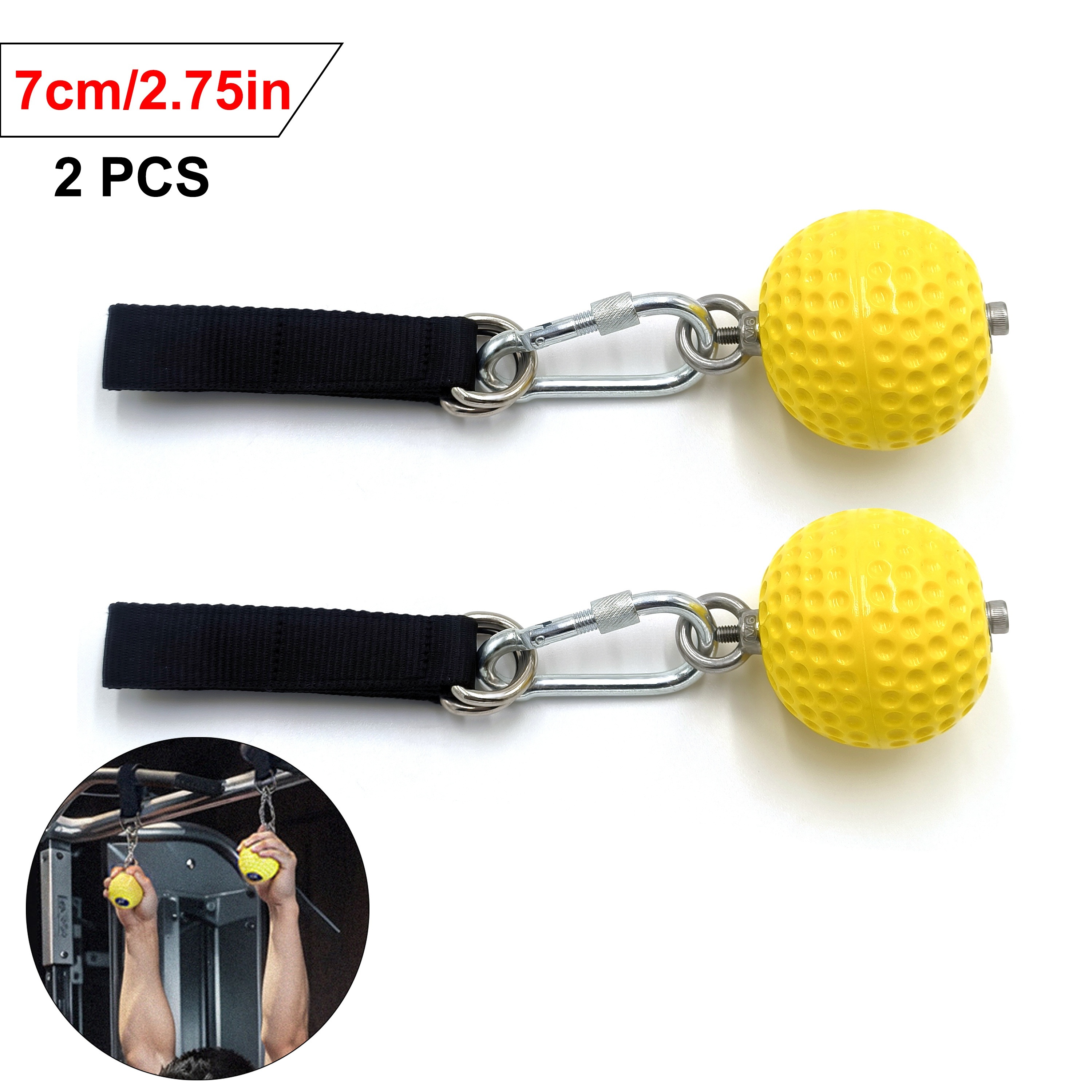 2pcs pull-up solid grip, rock climbing pull-up fixed grip belt, non-slip handle strength training device, suitable for rock holding, pull-up, kettlebell, fitness, exercise - Image 3