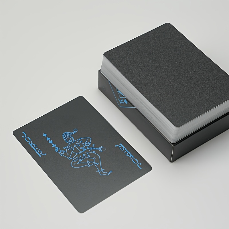 4 Decks Waterproof Playing Cards, Plastic Golden Foil Playing Card, Standard Poker Cards, 4 Colors Cool Games Gifts for Adults Family Party And Game (Golden Black K-word Constellation) - Image 6