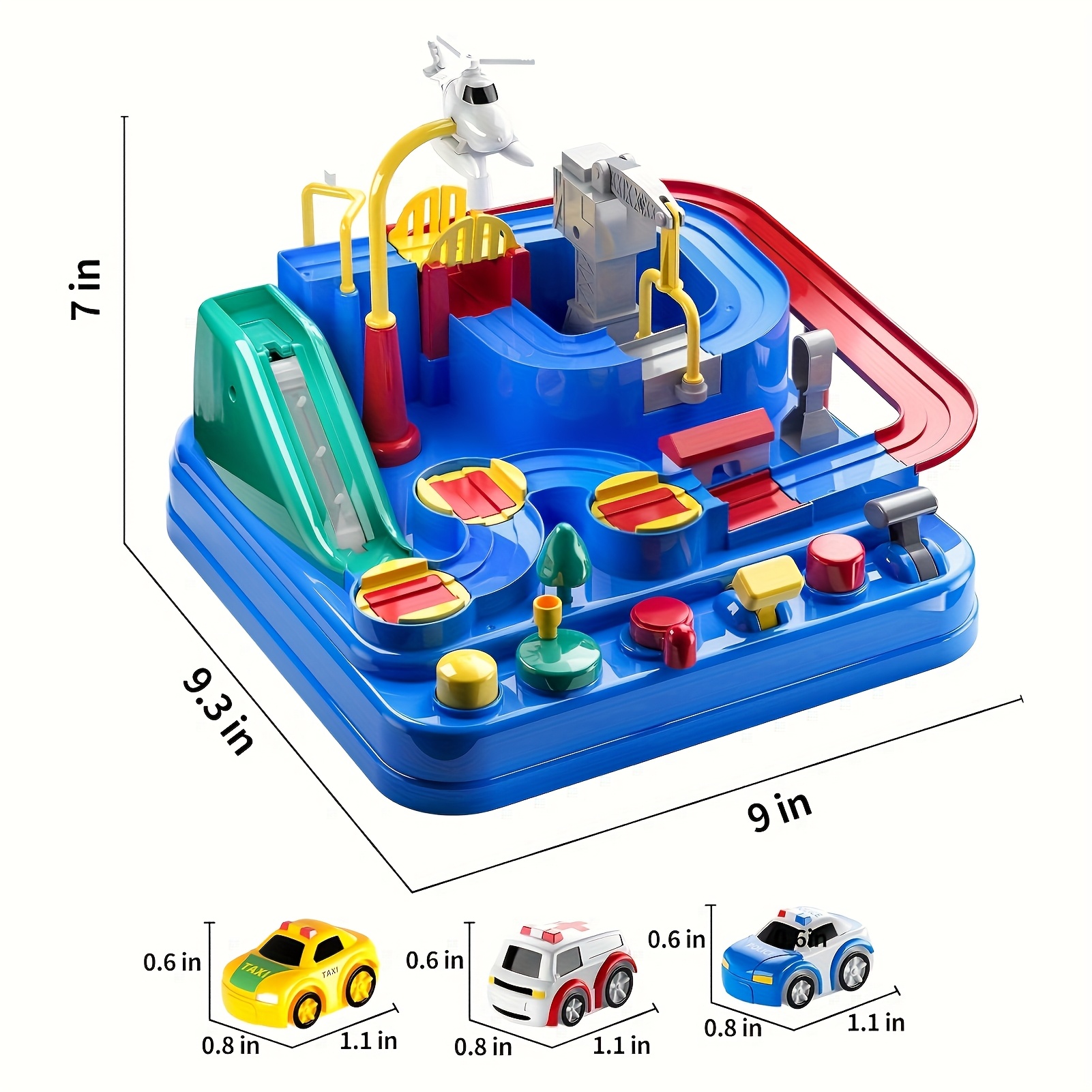 Race Car Tracks Toys for Boys, Car Rescue Adventure Toys Toys for 3 4 5 6 Year Old Boys - Image 8