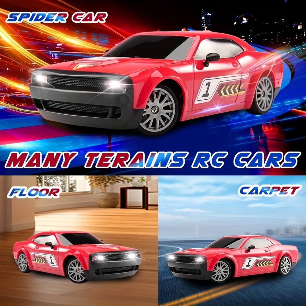 1:20 4WD LED Light Remote Control Drift Car, 20KPH High Speed Proportion Throttle Racing Car, Suitable for Drifting and Racing, with 2 Rechargeable Batteries, Perfect Gift and Toy - Image 4