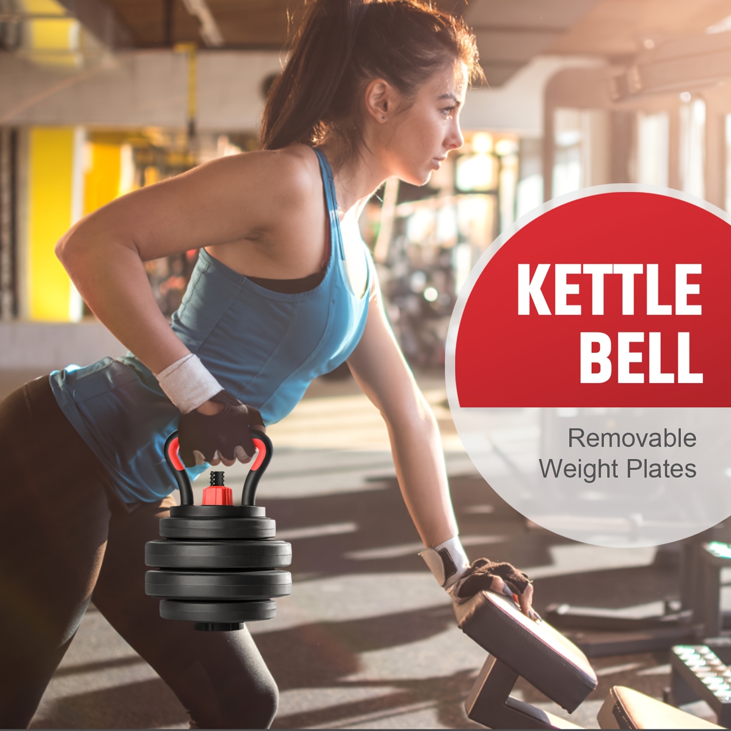 5 In 1 Adjustable Dumbbells, 20/30/40/90 Lbs Weight Optional Set - Dumbbell Set, Can Be Used As Barbell, Kettlebell, Push-up Rack, Weight Plates - Suitable For Home Gym Fitness Workout, Suitable For Men/women, Valentine's Day Gift - Image 7