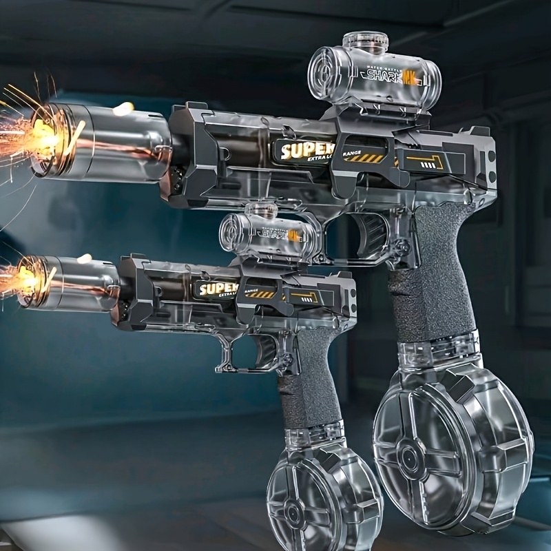 2pcs Electric Water Gun With Realistic Flame Mouth I Ultimate Battle Blaster I LED Flame I Summer Party Toy I Game Toy I Boys And Girls Gift Festival Gift I Birthday Gift - Image 5