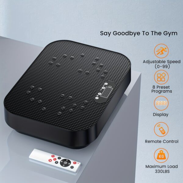 Vibration Fitness Platform for Home Use, Multifunctional Full Body Exercise Machine | 99 Adjustable Speeds + 8 Smart Modes | 330 lbs Capacity | Includes Resistance Bands with Silent Non-Slip Design | Perfect Gift for Parents and Friends | Health Festival Gift Recommended, Without Battery - Image 10