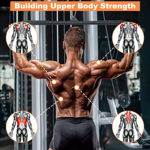 [Universal Strength Training Bar] 39.37 Inch Bar for Strength Training - Universal Gym Equipment - Suitable for Various Machines and Festive Seasons - Image 2