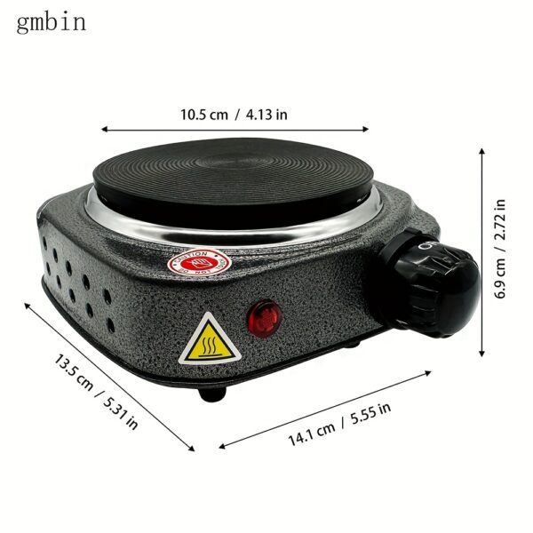 [Electric Heating Stove] 1pc Electric Heating Stove, Multi-Functional Temperature Control | US Plug, 110V, Iron, Overheat Protection, Quick Heater, Durable & Easy to Clean, Ideal for Home, Office, Dorm, Travel, Camping, Tea & Coffee Brewing, Countertop Burners - Image 9