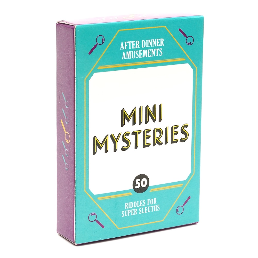 50 Mini Mysteries: After Dinner Amusements - Engaging Card Game for Friends to Bond Over Brain Teasers, Unleash Your Inner Detective, and Sharpen Logic Skills, Perfect for Gatherings and Social Events - Image 3