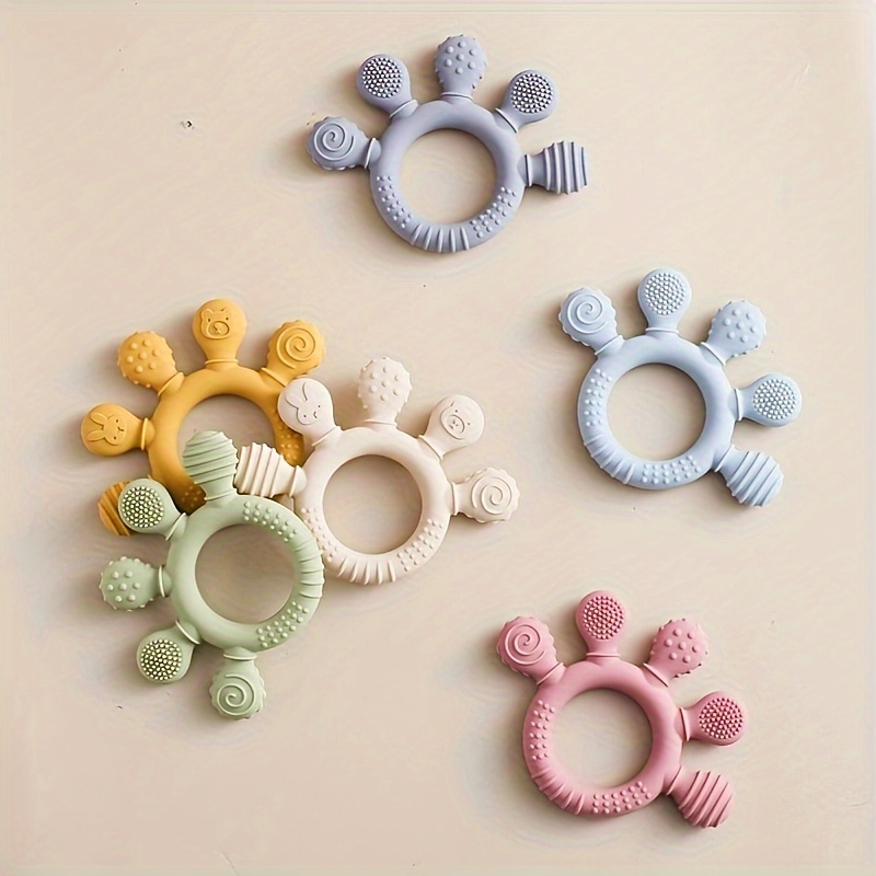 Baby Teething Toys, Baby Teethers, Food Grade Silicone Teethers, Baby Care Rings, Toys, Gifts For Kids, Newborn Accessories - Image 8
