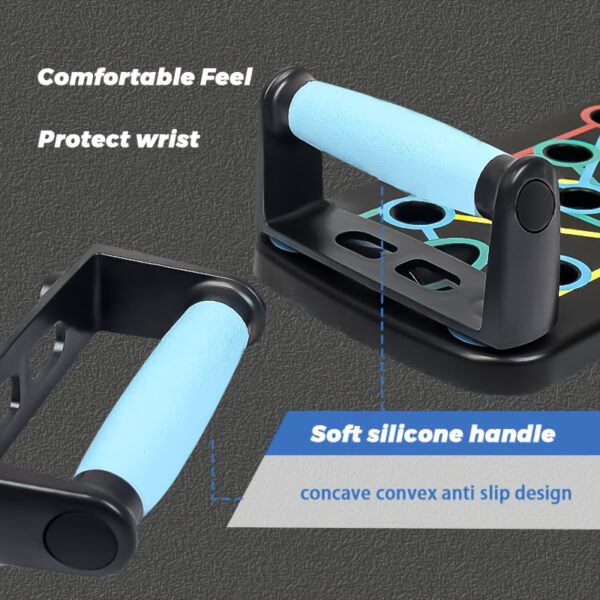 11 - Piece Foldable Push - Up Board Set, Multi - Functional Home Fitness Portable Push - Up Rack Auxiliary Device - Image 11