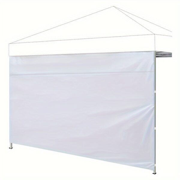 [UV Protection Canopy] 10x10 Pop-Up Canopy Sunshade Curtain with Side Walls | UV Protection, Durable Blackout Fabric, Rain Barrier, Tent Side Windbreak, and Sunscreen Cloth for Indoor and Outdoor Garden Coverage - Instant Canopy Only 1pc Side Wall Privacy Curtain Without Frame - Image 3