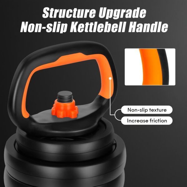 Versatile 70Lb Adjustable Dumbbell Set - 4-in-1 Design: Dumbbells, Barbells, Kettlebells And Push-up Stand - Perfect for Home Gym with Connectors - Image 6