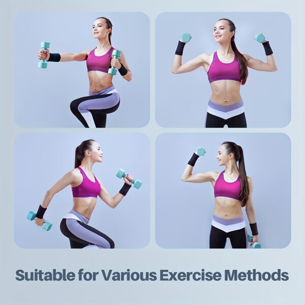 [Adjustable Dumbbell] TUDOCCY 4-in-1 Adjustable Dumbbell Set Of 2 | 2lb 3lb 4lb 5lb Free Weights Dumbbells Set for Women with TPU Soft Rubber Handle for Home Gym Exercise Training, The Perfect New Year Gift - Image 10