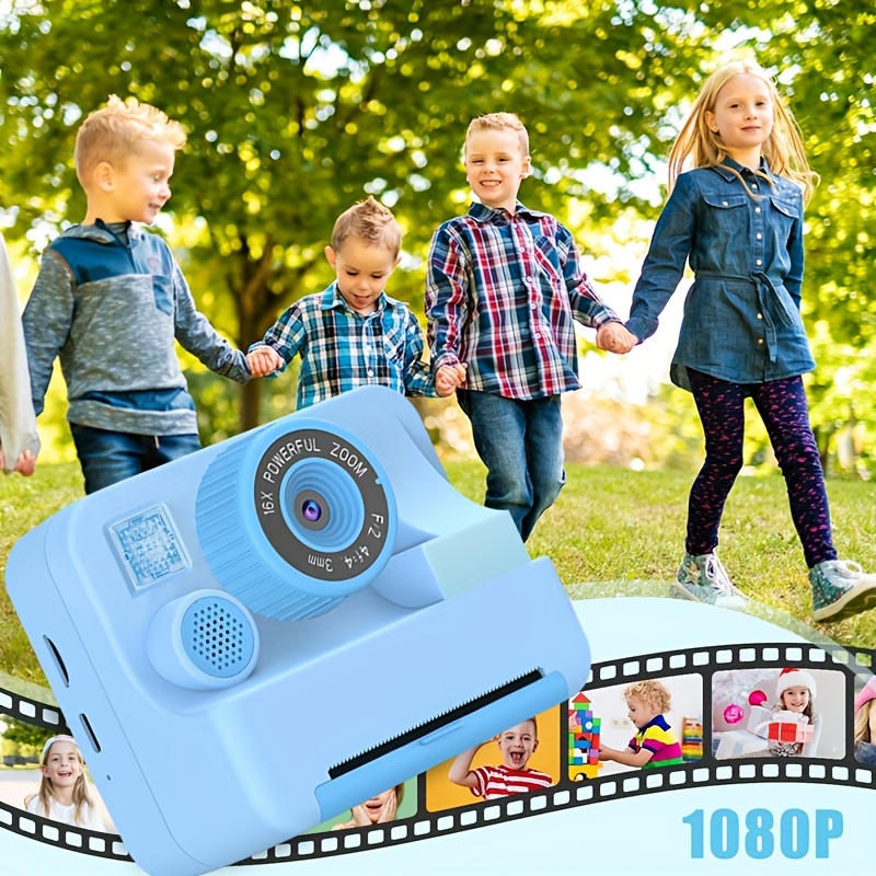 Kids Camera Instant Print Camera For Kids, Portable Camera That Print Photo, Instant Digital Camera For Kids Printing Camera Toy 3 4 5 6 7 8 9 10 Year Boy Girl Christmas Birthday Gift - Image 3