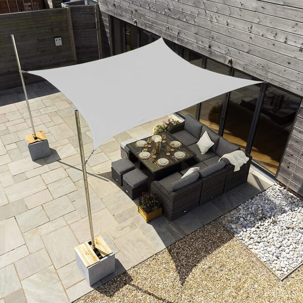 [Rectangular Sun Sail] 1pc Heavy-Duty Rectangular Sun Sail for Outdoor Patio, Garden - UV Protection, Easy Installation, Large Coverage, Modern Design - Image 14