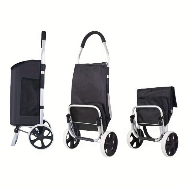 [Foldable Trolley Dolley] Foldable Shopping Cart Trolley Dolley For Groceries | With Wheels And Removable Bag For Groceries Shopping - Image 5