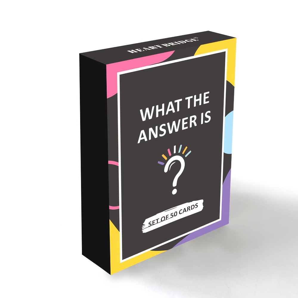 What The Answer Is" Fun Guessing Card Game - 50 Cards, Perfect for Adults' Party Nights & Holiday Gatherings | Ideal for Halloween, Christmas, Thanksgiving - Image 6