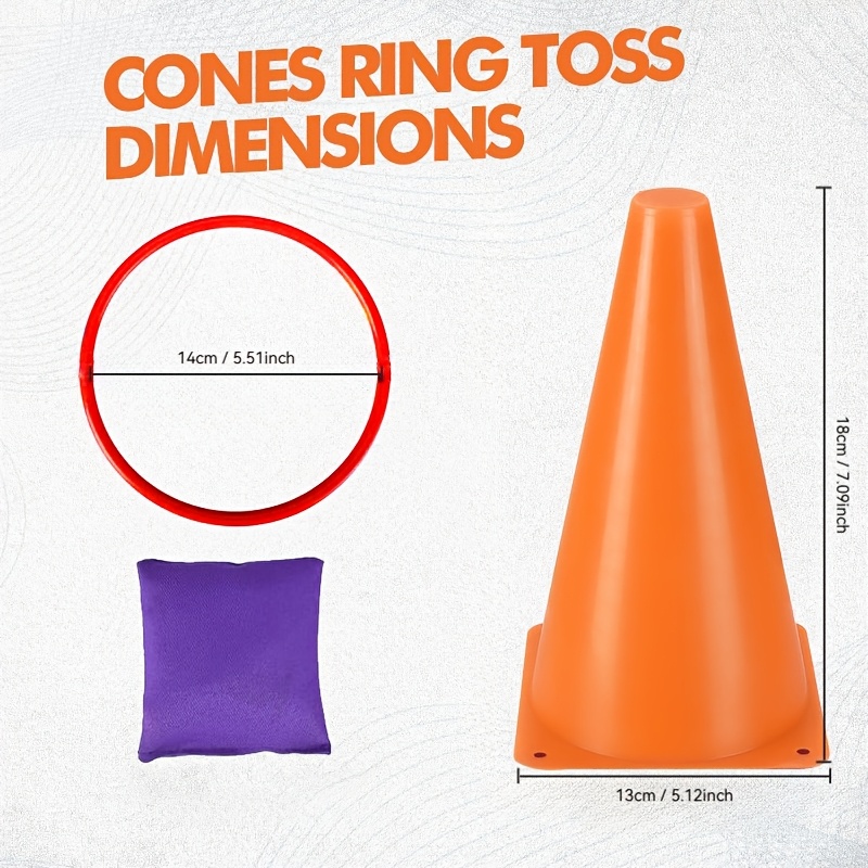 Coordination and Reaction Training Kit Backyard Training Cones and Hoop Combo Set - Image 3