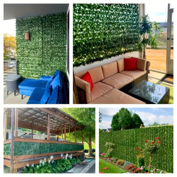 [UV-Resistant Fence] 6 Rolls Expandable Outdoor Artificial Vine Privacy Fence Panels | Durable Plastic, UV-Resistant, Easy to Hang, 236.2 Inches X 19.7 Inches, Natural Appearance, Perfect for Patios, Gardens, Balconies, Backyards, Thanksgiving, and Other Garden Privacy Solutions - Image 7