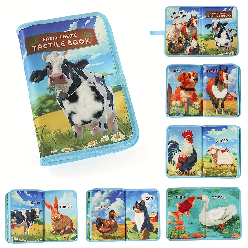 Early Development & Activity Toys For Babies, Tactile Perception, Early Education Cloth Book, Newborn Baby Gift Set, Halloween Gifts, Christmas Gifts, Soft Touch Picture Book, Baby Toys - Image 5