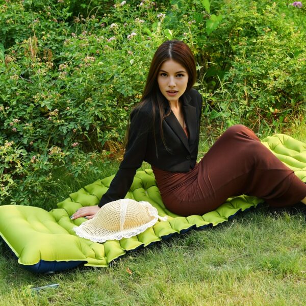 [Portable Sleeping Pad] Thick Self-Inflating Camping Sleeping Pad | Portable Air Mattress Bed Roll for Hiking and Traveling on Cold Ground - Image 9