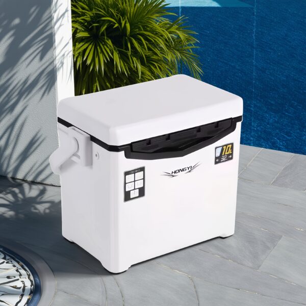 [Portable Camping Refrigerator] Portable Refrigerator Insulation Box - Outdoor Camping Ice Bucket with Ice Cubes - Image 2