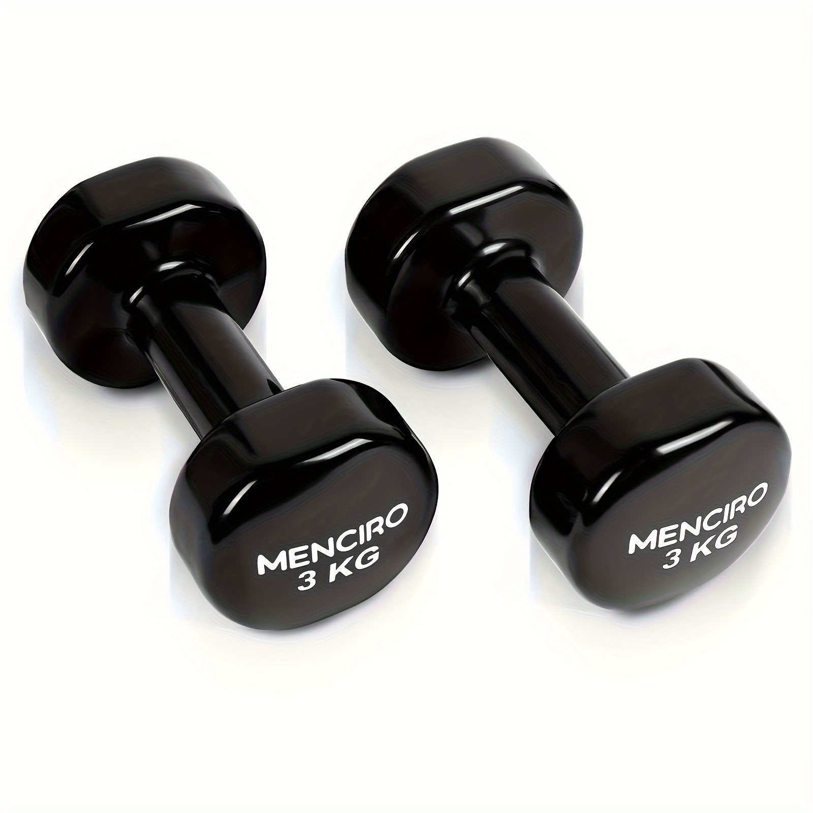 MENCIRO Fixed Dumbbells Set - Iron Home Gym Equipment for Full Body Strength Training, Muscle Building - 1kg, 2kg, 3kg, 4kg, 5kg Options Available - Image 4