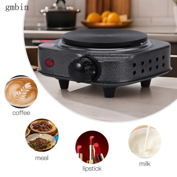 [Electric Heating Stove] 1pc Electric Heating Stove, Multi-Functional Temperature Control | US Plug, 110V, Iron, Overheat Protection, Quick Heater, Durable & Easy to Clean, Ideal for Home, Office, Dorm, Travel, Camping, Tea & Coffee Brewing, Countertop Burners - Image 7