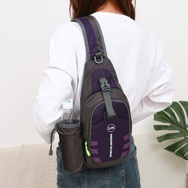 [eonothem Sling Bag] eonothem Unisex Chest Sling Bag | Large Capacity, Adjustable Strap, Zipper Closure, Multiple Colors - Compact Crossbody Bag for Gym, Commuting & Travel - Image 2