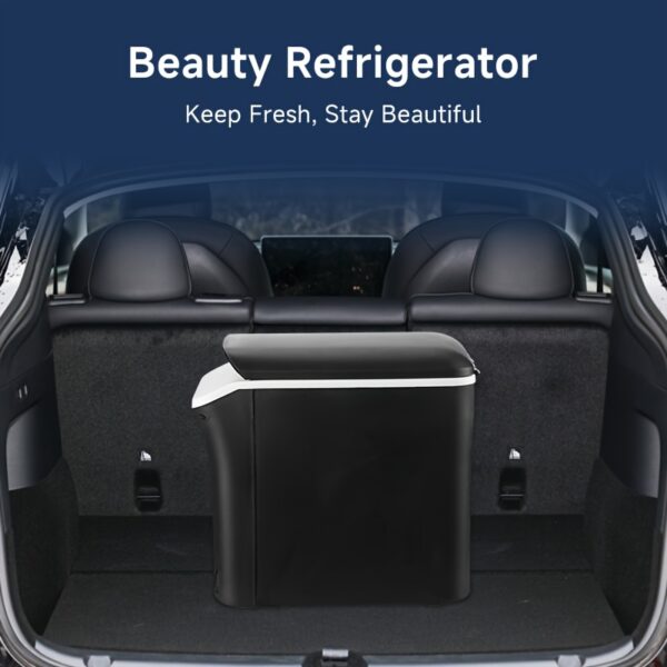 [Portable Car Fridge] Portable 12V Car Refrigerator | 1 Door Mini Fridge for Outdoor, Camping, RV, Truck - Black, 1-10L Capacity, Semiconductor Technology, Durable Construction - Image 7
