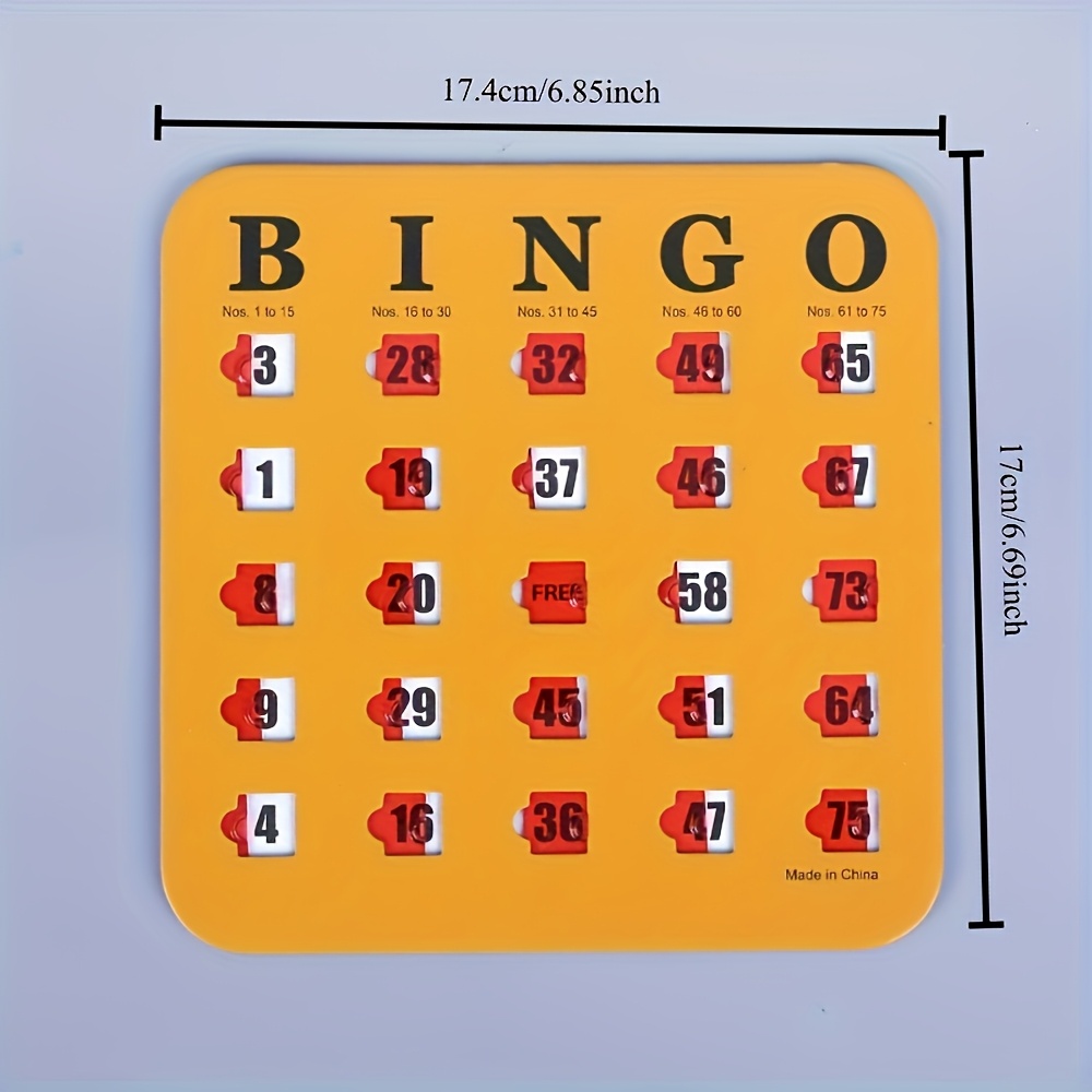 Bingo Game, A Set of Reusable Five-color Bingo Game Card Sets, A Logical Thinking Training Board Game for Family Gatherings, Adult Bingo Cards - Image 5