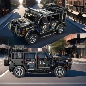 1030 Particle Car Building Block Set - Durable ABS Material Construction Toy, Suitable for Over 14 Years Old and Gifts for Friends Collectible Easter Travel Car Model, Ideal Gift for Movie & Brick Enthusiasts, Perfect for Halloween, Birthdays & Holidays, Movie Enthusiast Gift|Vintage Car Design|Durable Construction Toy, Car Decorations