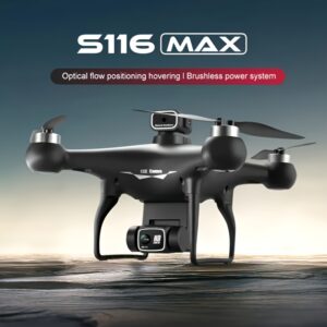 Drone With Flow Positioning, Intelligent Obstacle Avoidance, Dual Adjustable HD Cameras, Long-Lasting Brushless Motor, 12-15 Min Flight Time, Compact Black Quadcopter - Perfect For Adults As A Toy Or Gift