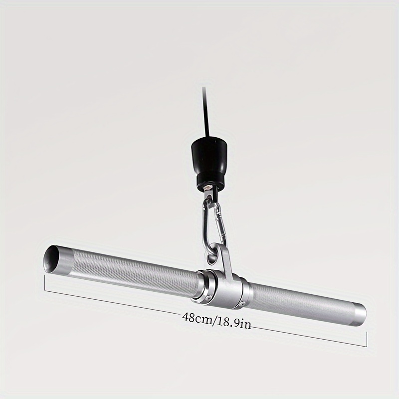 1pc Aluminum Alloy High-Quality Pull Down Handle, Fitness Equipment Accessory for Back Muscle Training, Lat Artillery Rowing Chest Push Handle, Durable Gym Equipment for Strength and Endurance Exercises - Image 3