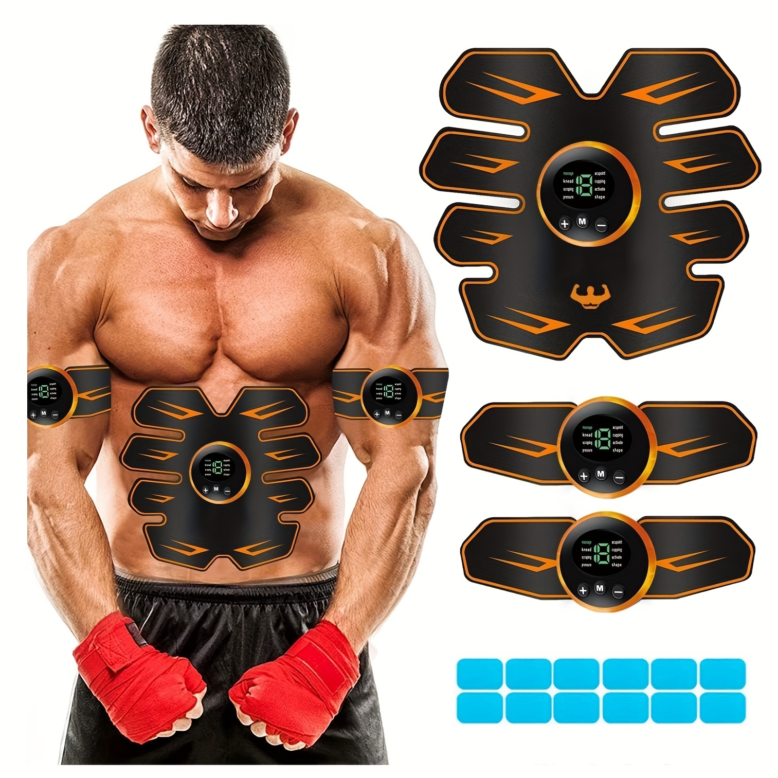 EMS Muscle Stimulator - Abdominal Muscle Trainer & ABS Fitness Electric Stimulator for Core Toning, Fat Burning & Body Sculpting - Home Fitness Equipment for Men & Women - Image 5