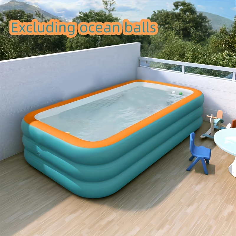 Extra-Large Inflatable Ocean Ball Pool for Adults & Families - Durable PVC, Easy Setup, Space-Saving Design for Outdoor Summer Entertainment, Family-friendly activity, Perfect for Backyard Fun, Poolside Entertainment|Stunning Display|Easy Setup Pool, Inflatable Pool Toy - Image 4