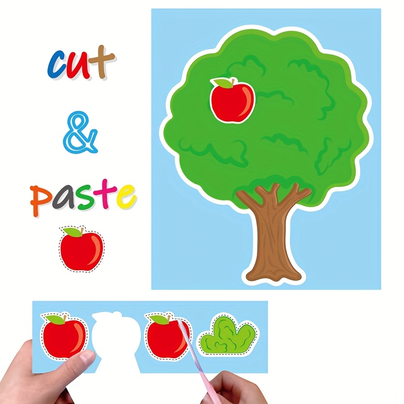 1pc Scissor Skills Activity Book - Interactive Paper Cutting Practice with Airplanes, Rainbows & Animals | DIY Art Projects, Birthday Party Favors, Shower Decorations | Educational Craft Supplies - Image 5