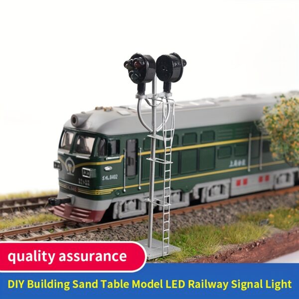 HO 1:87 Scale Model Railroad Tri-lights Block Searchlight Signal Fine Made Metal 1/2 Opposite Targets - Image 5