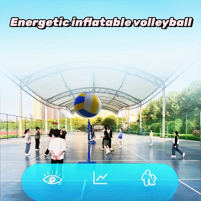 1pc 27.6in Large Thickened Printed Inflatable Volleyball Water Toy, Family Party Games and Activities Entertainment Supplies, Indoor Outdoor Game Party Sports Activity Supplies Suitable for Use in Garden Courtyard Beach Activity Hall and other large places - Image 9